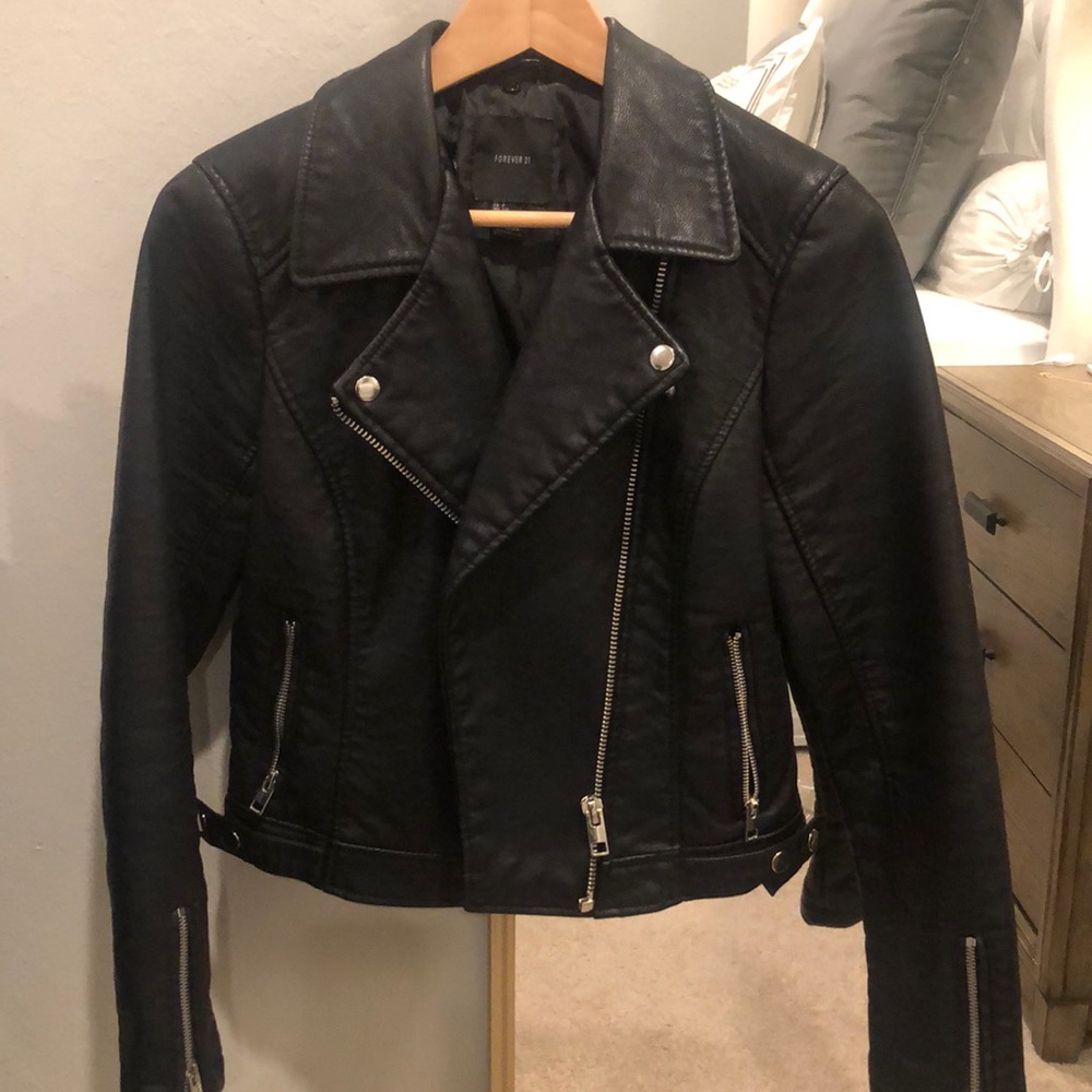 Forever 21 faux-leather biker jacket